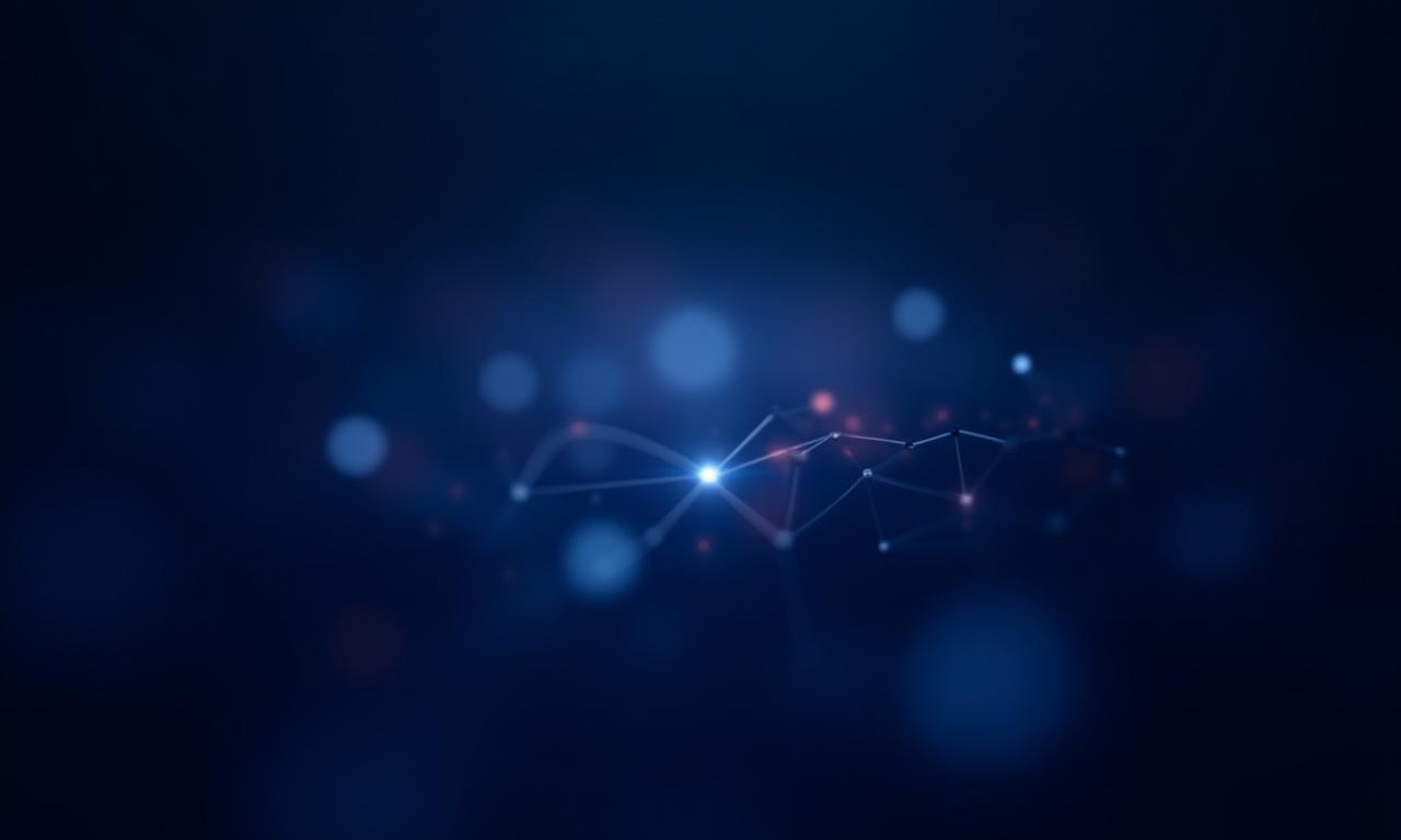 Contexte abstrait de circuits neuronaux numériques et de données, symbolisant l'IA dans l'éducation